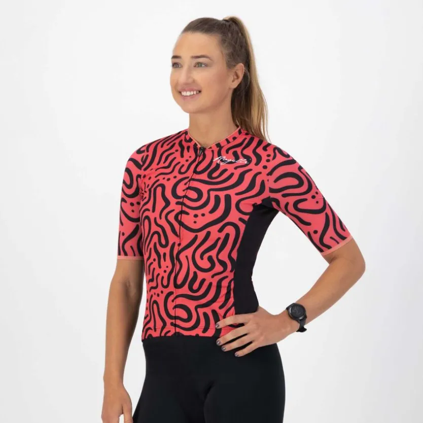 DAMES Rogelli Abstract Fietsshirt Dames
