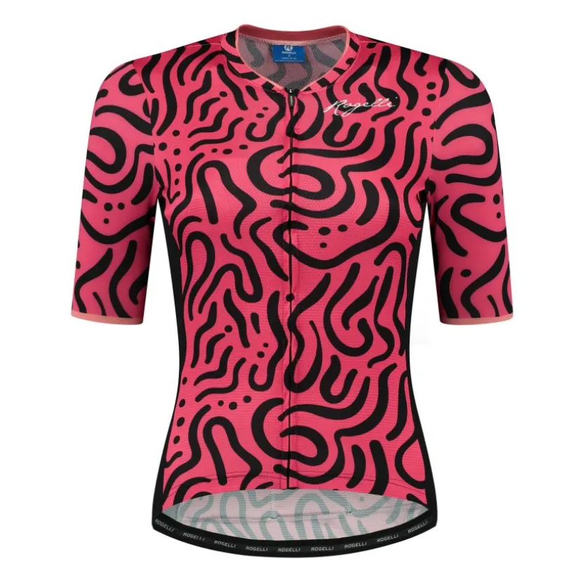 DAMES Rogelli Abstract Fietsshirt Dames