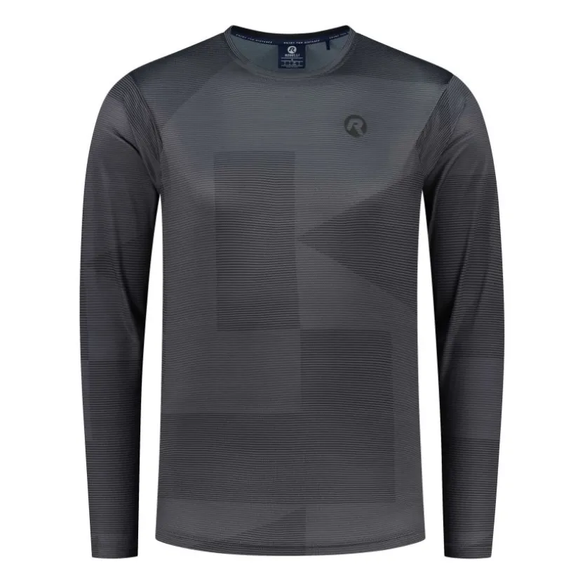 Rogelli MTB Shirt LM ADVNTR Print Grijs