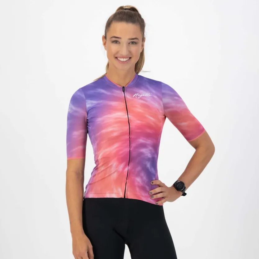 DAMES Rogelli Tie Dye Fietsshirt Dames